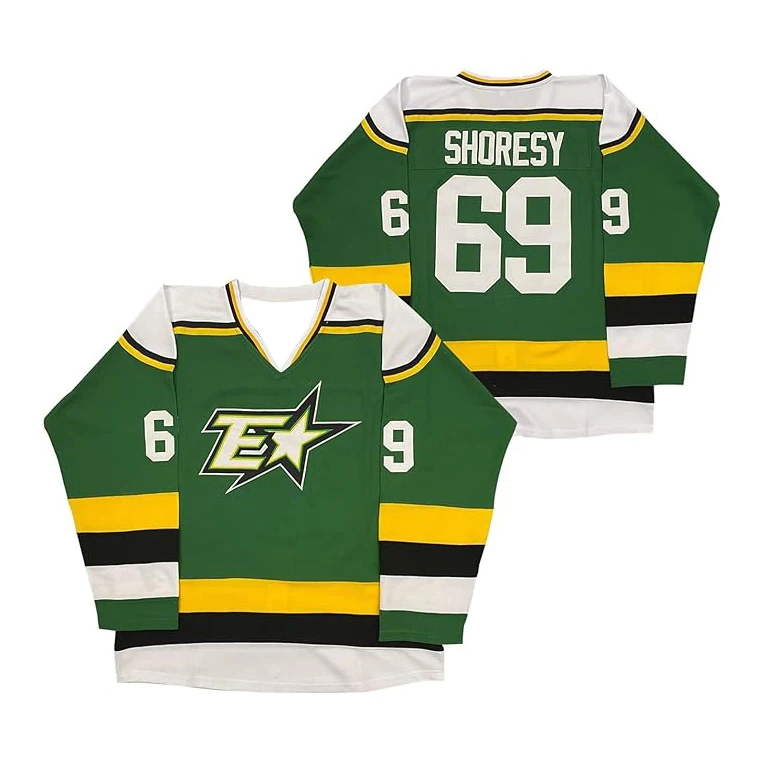 Eagles Shoresy Summer Christmas Hockey Jersey V-Neck Long Sleeve Sport Shirt 2023 New Fashion Clothes