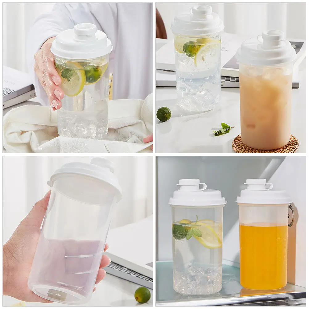 2Pcs Transparent Premium PP Water Jug Set Large Capacity Drink Dispenser for Home Party Lemonade Server Juice Bottle Plastic