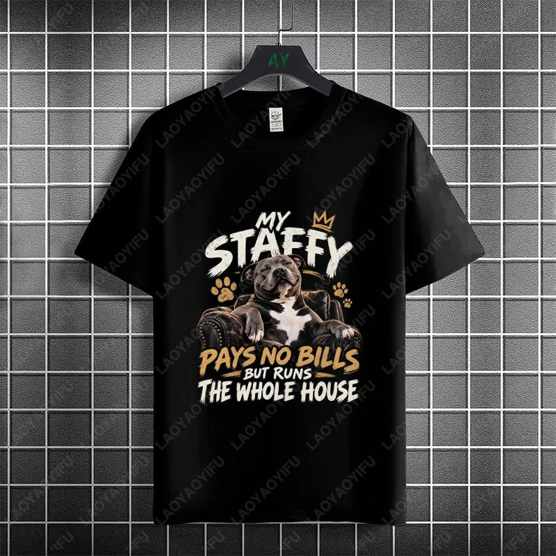 Funny American Staffordshire Terrier Graphic T-shirt with 