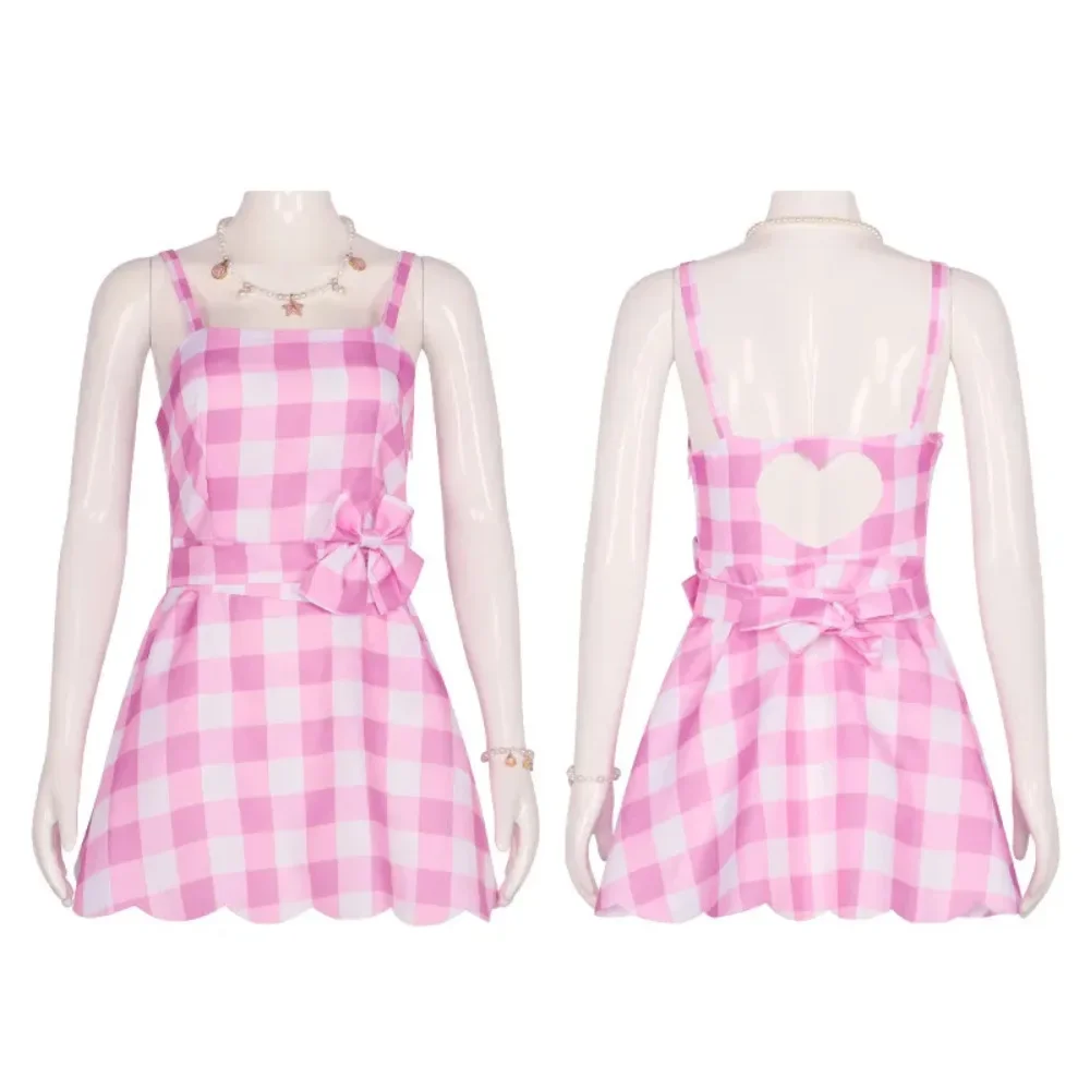 Princess Cosplay Costume Full Sets Dress Plaid Beach Uniforms for Women Adult Outfit Halloween Carnival Party Clothes Roleplay