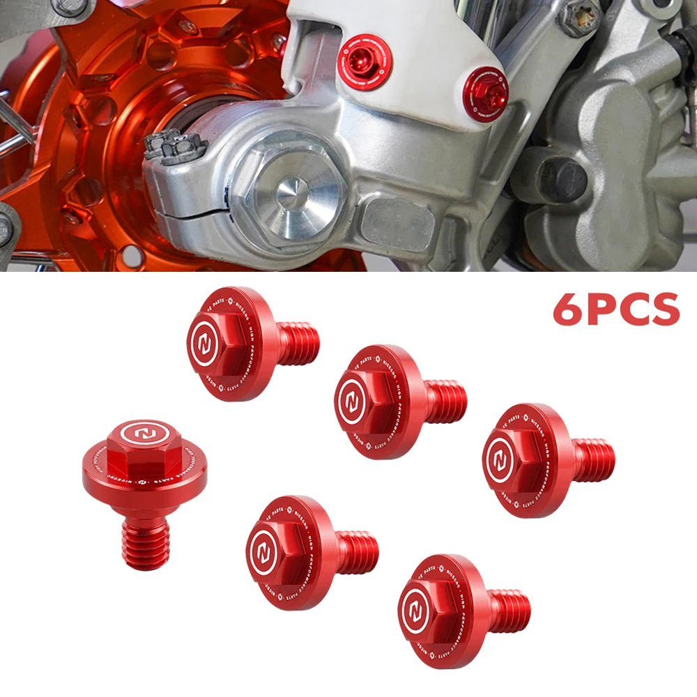 

For BETA RR 300 Xtrainer 300 RR 125 250 350 390 430 480 Racing RRS 350 390 430 500 2020-2022 6PCS Front Fork Cover Bolts Screw
