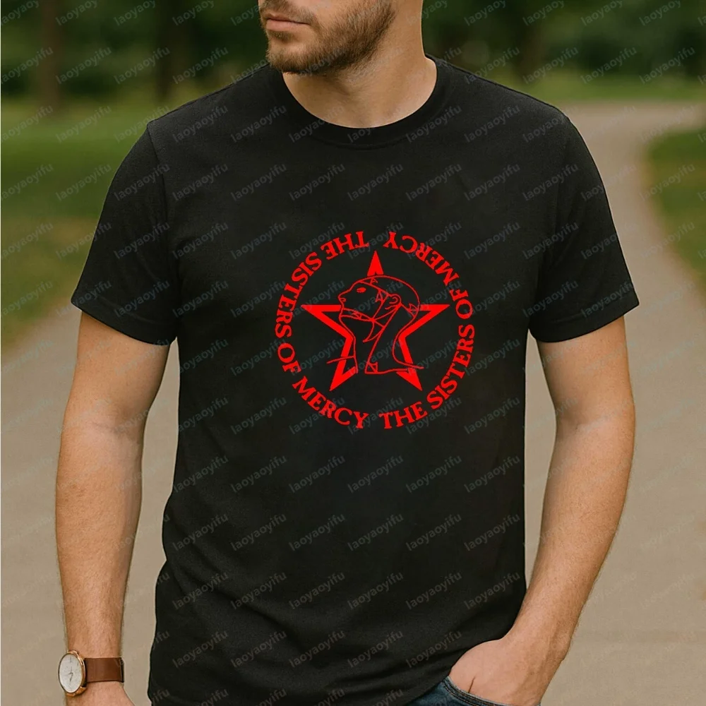 New Tops and T-shirts: The Sisters of Mercy Summer Short-sleeved Men's and Women's Versatile Stylish and Comfortable T-shirts