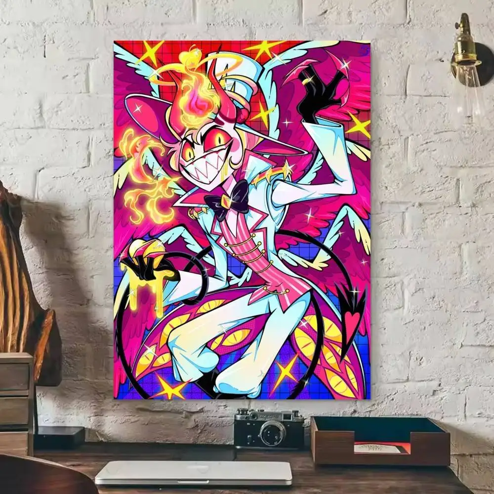 Hazbin H-Hotel Lucifer M-Magne  Anime Character Poster HD Print Wall Art Home Decor