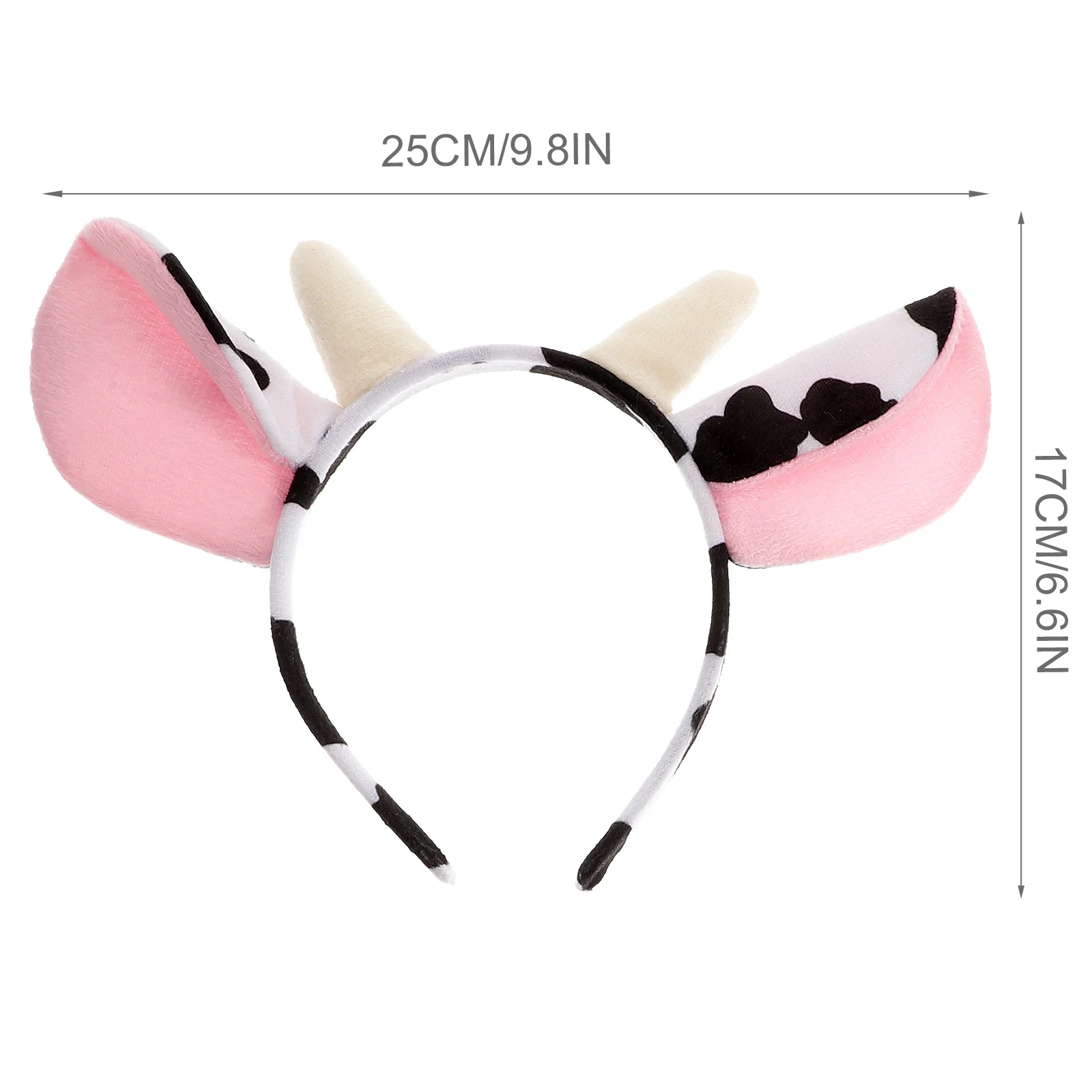 3 قطعة قرون البقرة Headbands ذيول القوس العلاقات قسط البقرة زي اكسسوارات لجميع القديسين حفلة الكرنفالات فستان بتصميم حالم