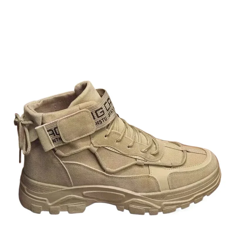 Le nuove scarpe cargo alte primaverili e autunnali sono versatili stivaletti in stile britannico e scarpe casual alla moda