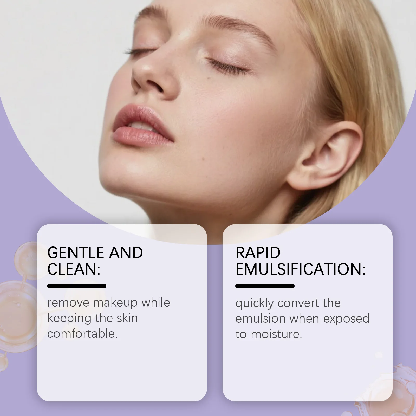 優しいメイク落としオイルリムーバー リップアイメイククレンジング 毛穴をリフレッシュする 鎮静効果のある 敏感肌用 非刺激性 フェイスクレンジングオイル