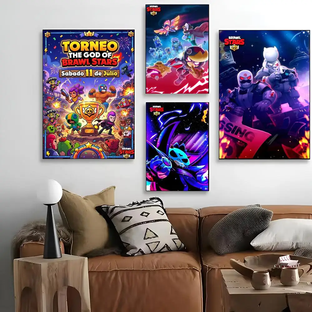 Game Brawl Stars-S Painting Calligraphy For Art Printing Decoration Painting Cinema Art Poster Home Wall Decoration Frameless