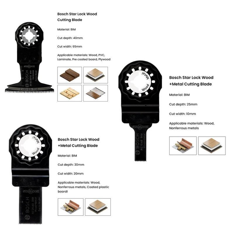 Imagem -06 - Bosch-lâminas de Serra Oscilante Profissionais Rete Carboneto Star Lock Entalhes Multiusos Polimento Corte Abrasivo