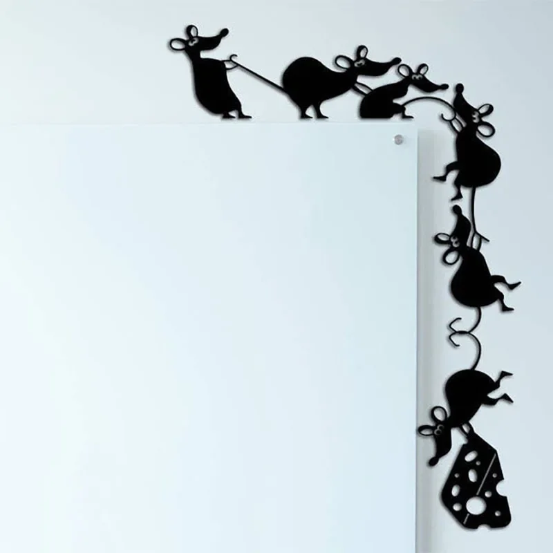 

Funny Mouse Wall Stickers Mouse Eating Decorative Wall Sticker Study Room Children's Room Beautification Wall Decoration
