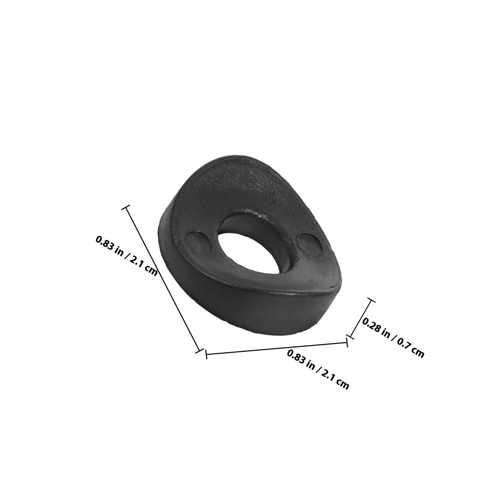 100Pcs Black Rubber Duckbill Washers Toilet Seat Bolt Leak Proof Tight Seal Conical Plastic Gaskets Toilet Tank Repair Plumbing