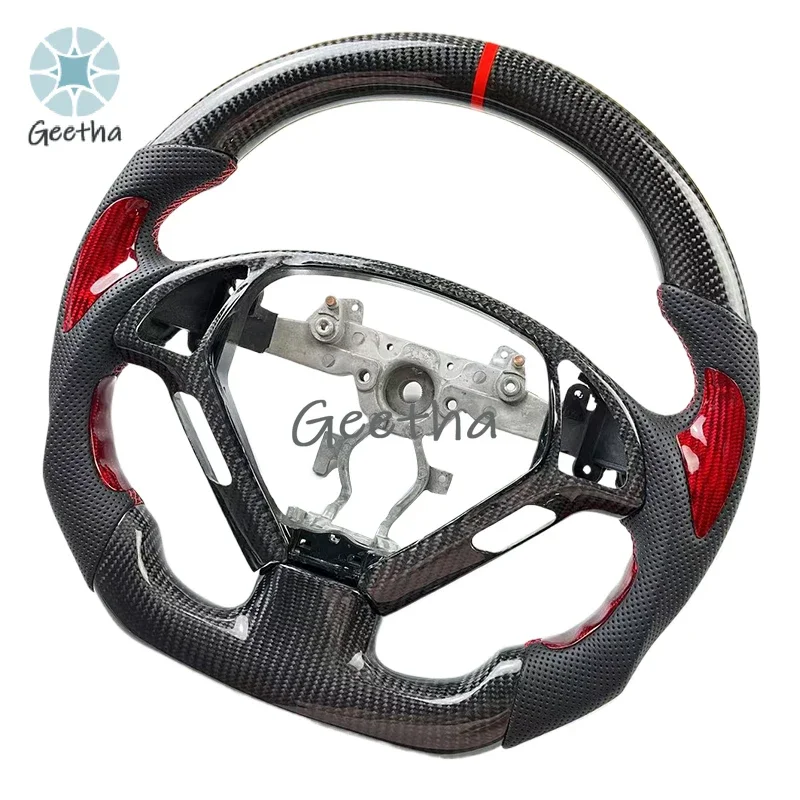 

Luxury Carbon Fiber perforated Leather Steering Wheel Personalized Fit for Infiniti G27 G37-Premium Upgrade Body kit bumper