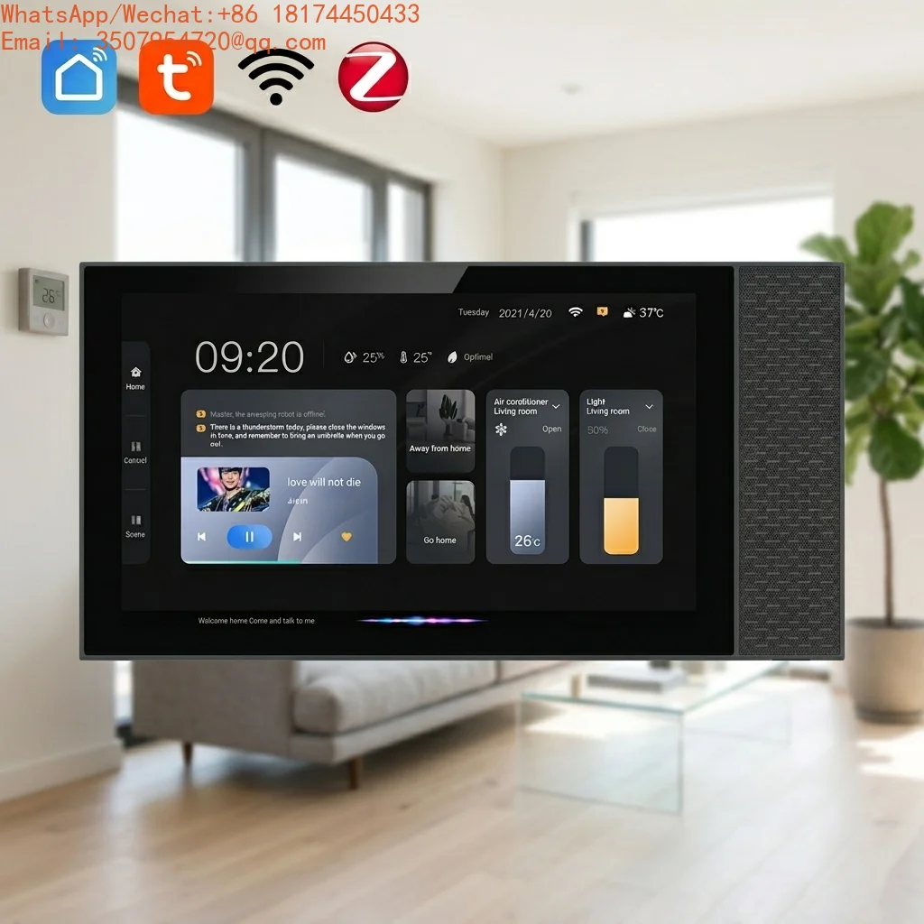 

7-Inch Multifunctional Tuya WiFi Smart Control Panel Built-in Zigbee Gateway CE Certified For Commercial Building Projects