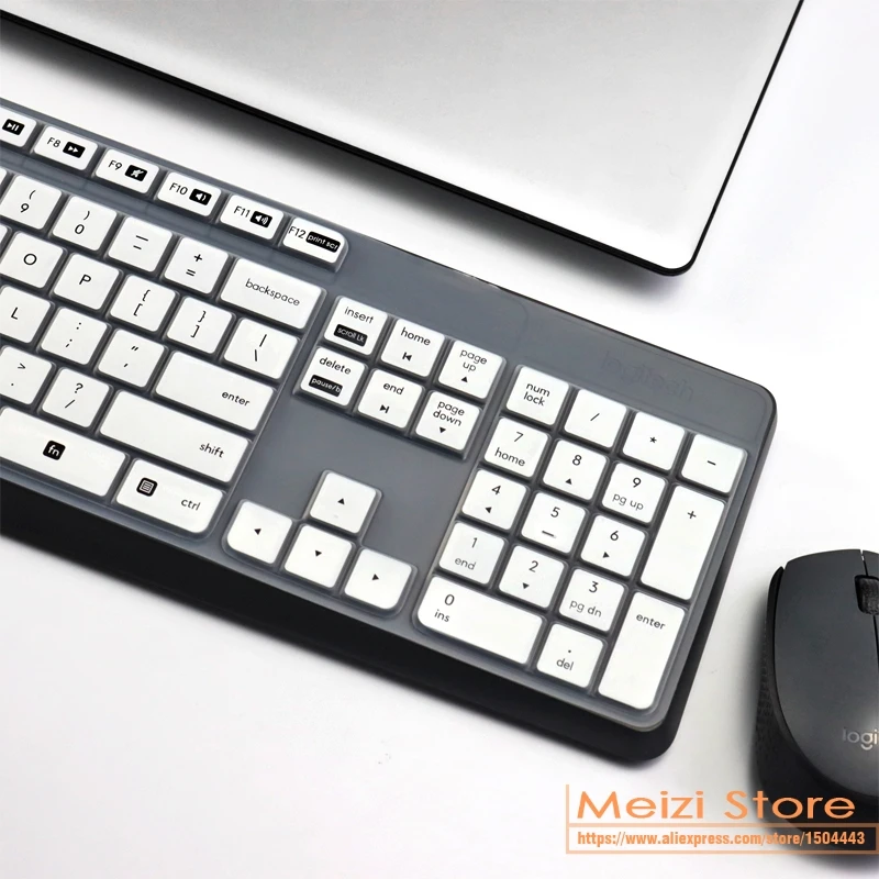 Silicone Wireless Bluetooth Desktop For Logitech MK315 MK235 K235 K375S  keyboard Cover Protector Dust Cover Film