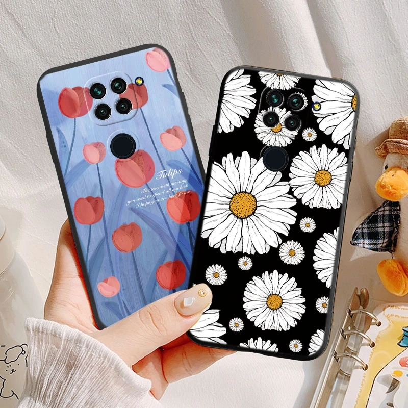 Funda de teléfono de mármol con diseño de rana, dinosaurio, flor, amor, para Xiaomi, Redmi Note 9, 9S Pro, Max, Poco M2 Pro, protección trasera a prueba de golpes