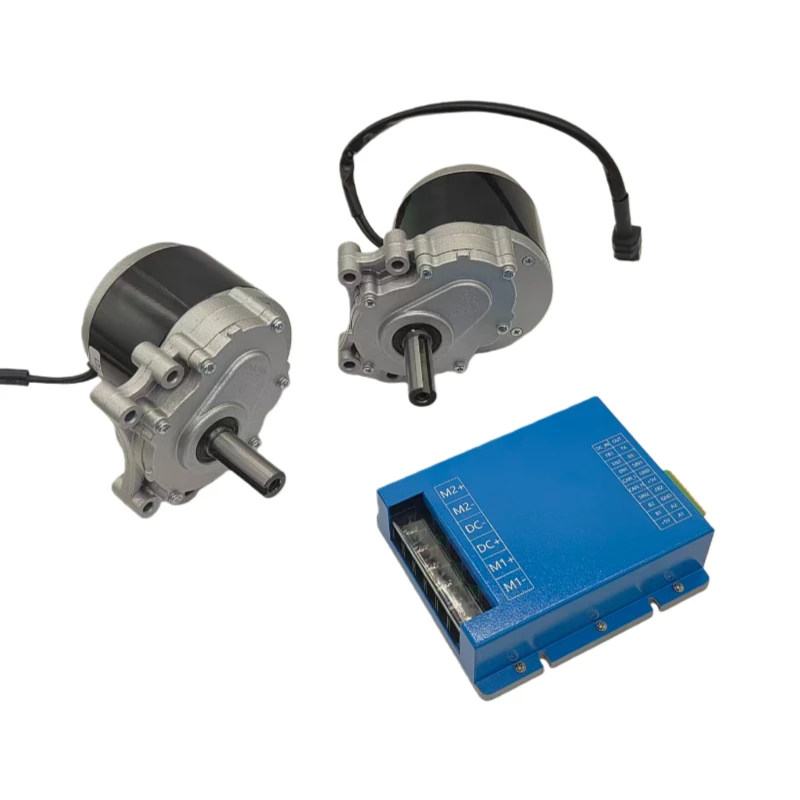 مجموعة محرك 24 فولت 250 وات ووحدة تحكم محرك مزدوج (12C، 24V/48V، RS232/CAN) لآلات قطع العشب