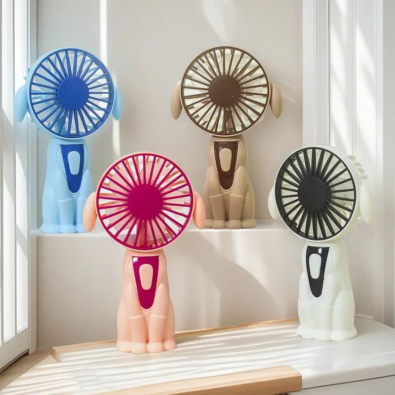 

Портативные портативные вентиляторы, USB-вентилятор для зарядки, настольное украшение для собак, студенческий офис, летние уличные мини-вентиляторы для скалолазания, рыбалки, 13,9 см