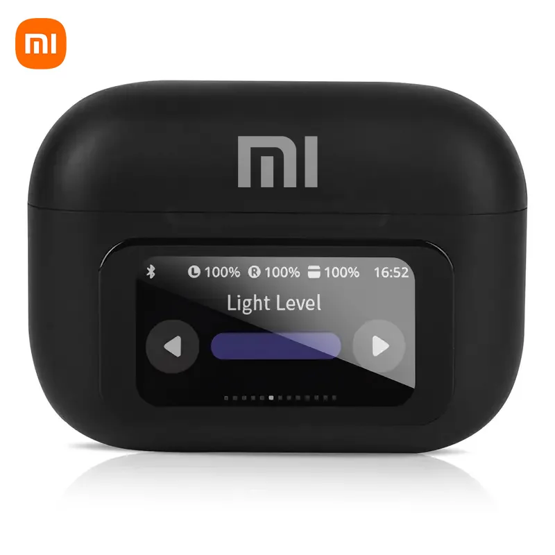 XIAOMI A8 Pro ANC+ENC Wireless Earbuds Bluetooth5.3 Noise Cancelling Touch Screen Earphones HIFI Stereo Sound LED Screen Headset