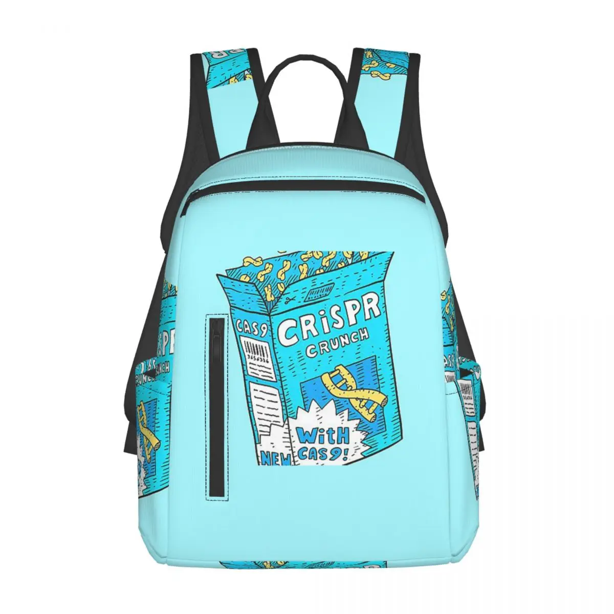 crispr-cas9-遺伝子編集科学シリアル-dna-バックパックデイパック大容量キッズブックバッグスクールバッグショルダーバッグ男性女性用