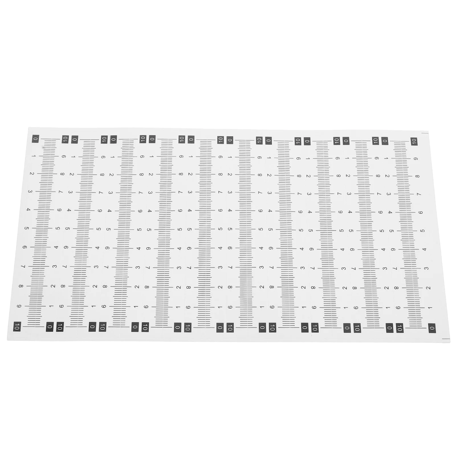 

20 Sheet Self Adhesive Scale Sticker Measuring Tape Ruler Waterproof Clear Visibility Drafting Boat Fish