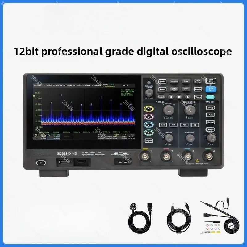 12-bit High Resolution Digital Oscilloscope SDS800X HD SDS1000X HD 4-Channel Touch Screen 200MHz Low Noise For Power Analysis
