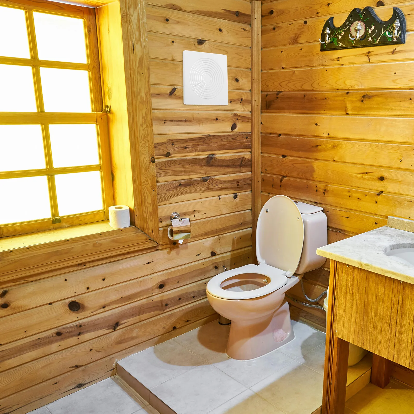 

Квадратная решетка для вытяжного вентилятора в ванную комнату, потолочная, с пружинным креплением, простая установка, низкий уровень шума, замена вентилятора