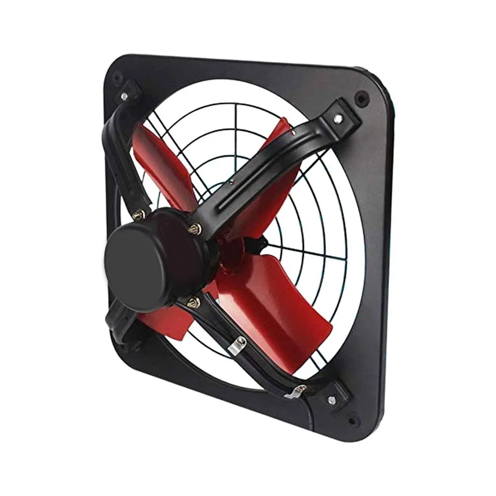 12 inch Wall For Exhaust Fan for Kitchen For Bathroom Window Mounting 1380 m3/h Air Movement 45W 110-240V 53dB Low Noise Fan