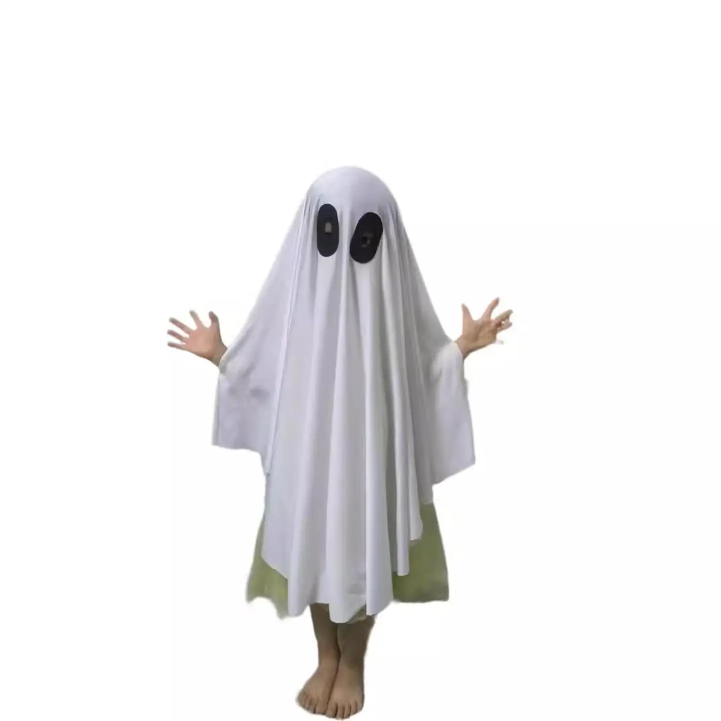

loween Children's Cosplay Performance Costume Ghost Robe Outfit for Boys And Girls Kindergarten Performance Dr up