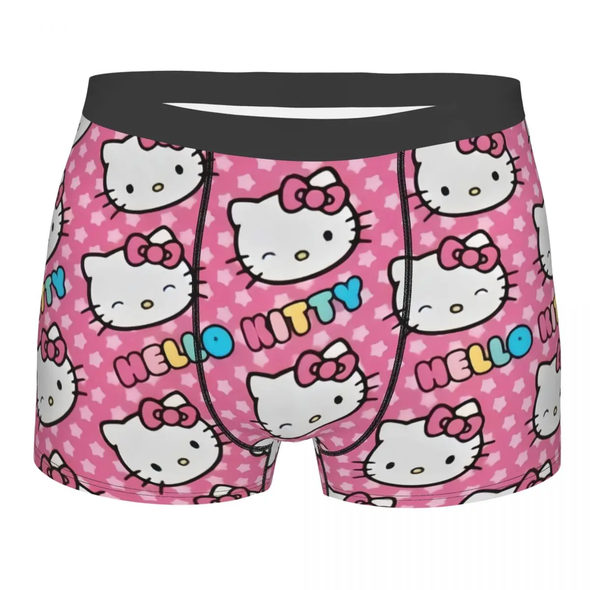 

Крутые боксеры с героями мультфильмов «Hello Kitty Sanrio», японское аниме, шорты, мужские трусы, эластичные трусы, нижнее белье