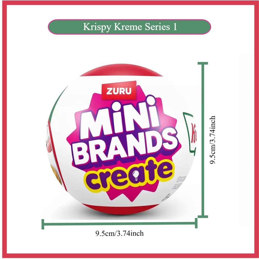 Zuru الماركات الصغيرة كريستي كريمي خلق سلسلة 1 مفاجأة صندوق أعمى اللعب طعام صغير دونات مصغرة الغذاء غامض التعبئة والتغليف اللعب