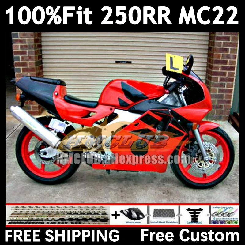 Injection Body For HONDA CBR 250RR CBR250RR 1990 1991 1992 1993 1994 98No.49 MC22 CBR250 red black RR 95 96 97 98 99 Fairing