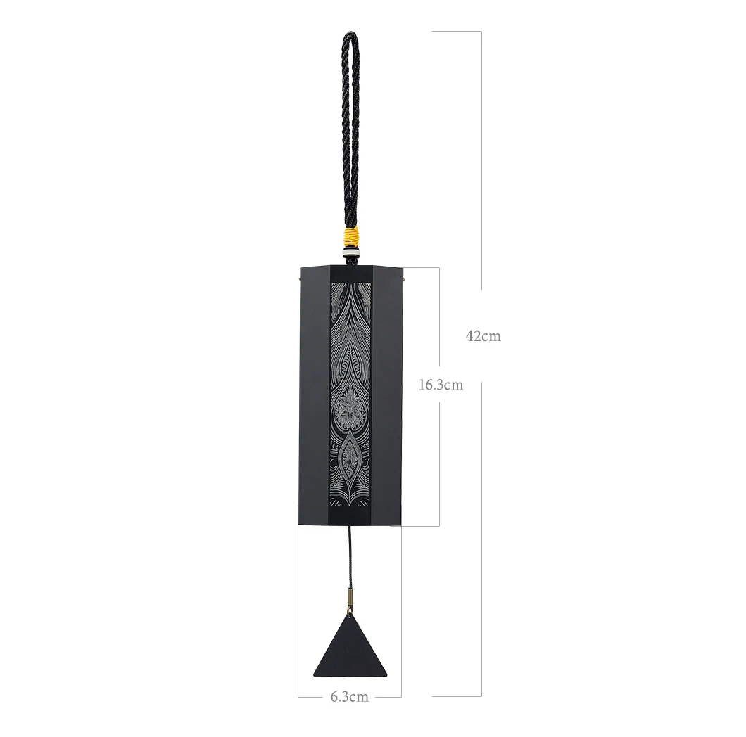 Hluru โลหะ Windchime 8 แท่ง, Wind Chimes 8 หมายเหตุคอร์ด Dm, สวนกลางแจ้ง Patio Zen Wind Chime สมาธิเครื่องมือ