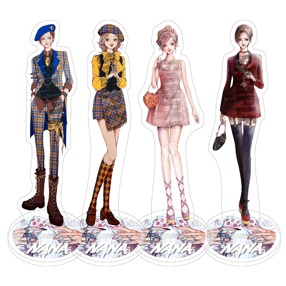 Llavero de Anime NANA, Figura Acrílica de Oosaki Nana y Komatsu Hachi Okazaki Shinichi, Colección de Adornos para Escritorio