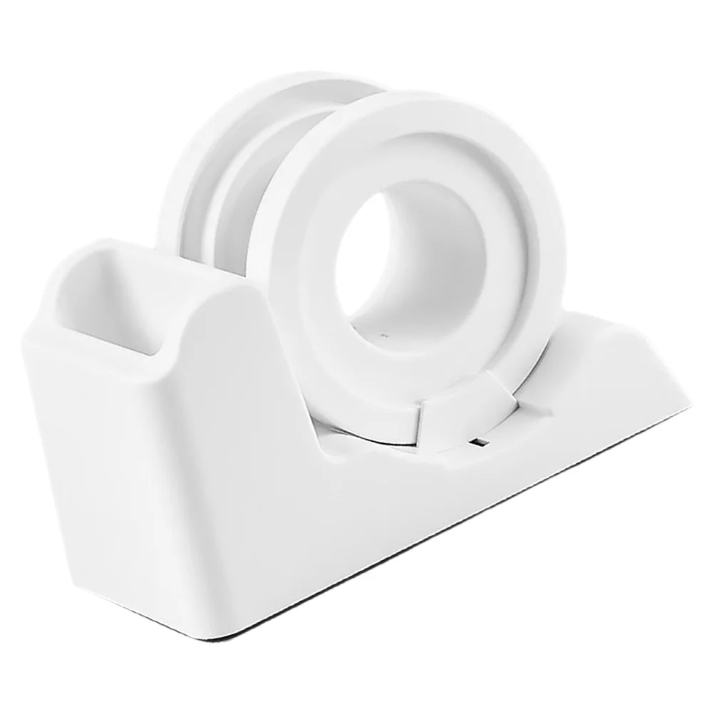 Cup Lid Plastic Sticker Dispenser For Takeaway Food Desktop Tape Cutter Office Convenient Sticker Dispenser Supply Tape Holder