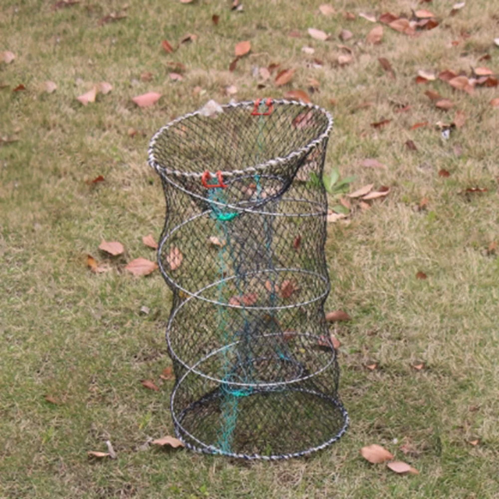 

Lobster Trap Collapsible Trap Fishing Trip 40*20cm Collapsible Crayfish Trap Basket Dual Openings Lightweight Design