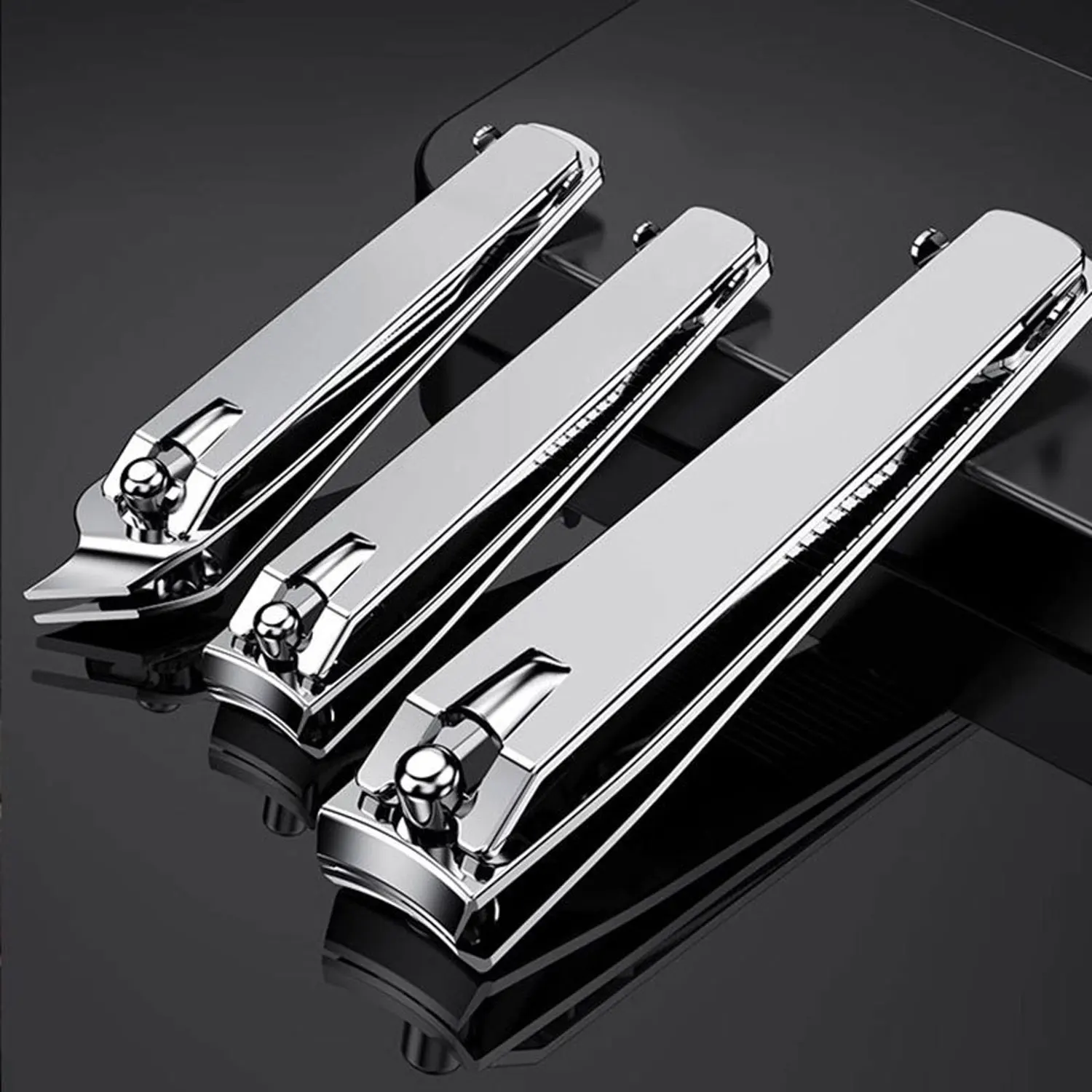 Fingernail Clipper Cutters with Nail File Sharp Nail Clipper Premium Stainless Steel Fingernail and Toenail Clipper Cutters