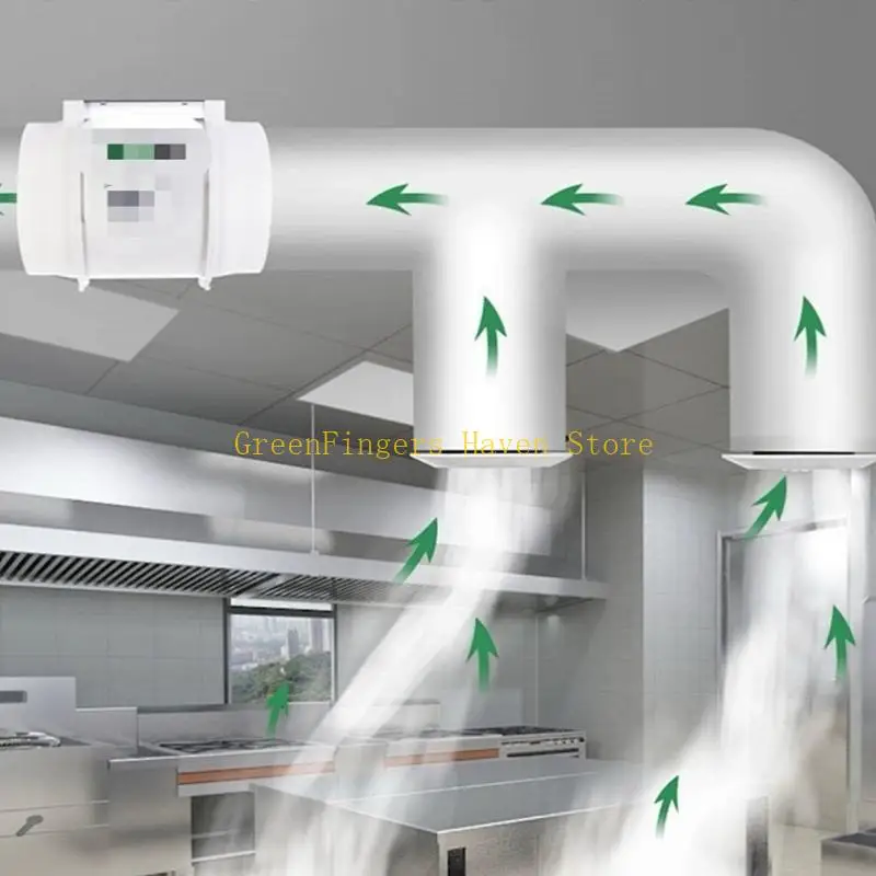 Quạt thông gió F68D Tiếng ồn thấp 12V cho nhà, trao đổi không khí nhanh trong không gian nhỏ