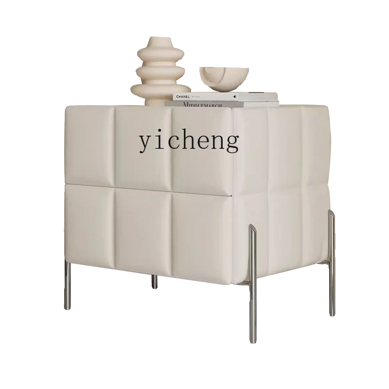 Gz-22 Minimalist Bedside Cabinet Modern Cream Wind Smart Wireless Charging Small Cabinet