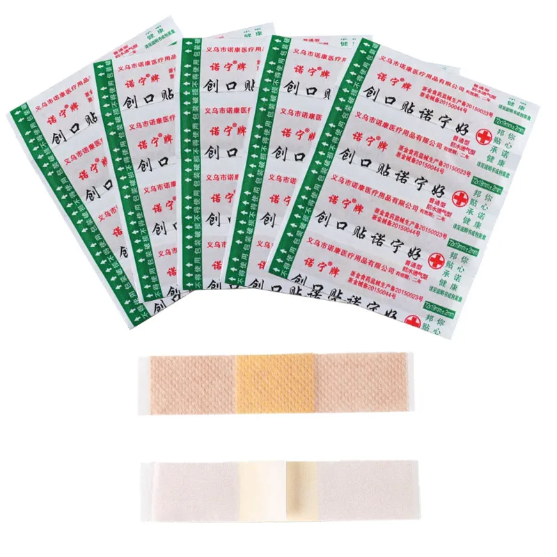 50pcs/set Waterproof Band Aid Wound Plasters Patch for First Aid Adhesive Bandages Breathable Woundplast Sticking Plaster