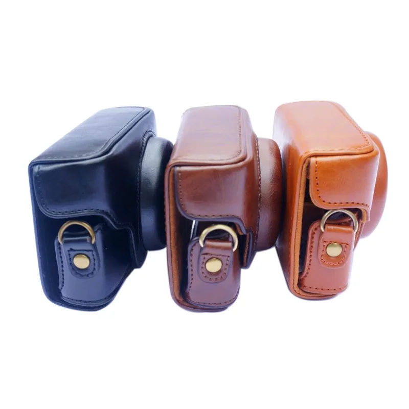 حافظة كاميرا جلدية حقيبة قبضة حزام لسوني RX100 مارك II III IV فولت M2 M3 M4 M5 M6 M7