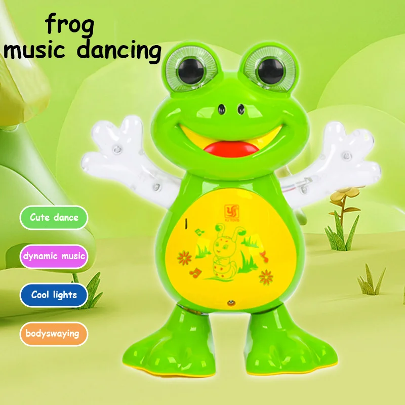 

Обучающие электрические качели, легкая музыка, танцующая лягушка, игрушка-непоседа-игрушки для малышей, идеальные подарки на Рождество и день рождения для детей