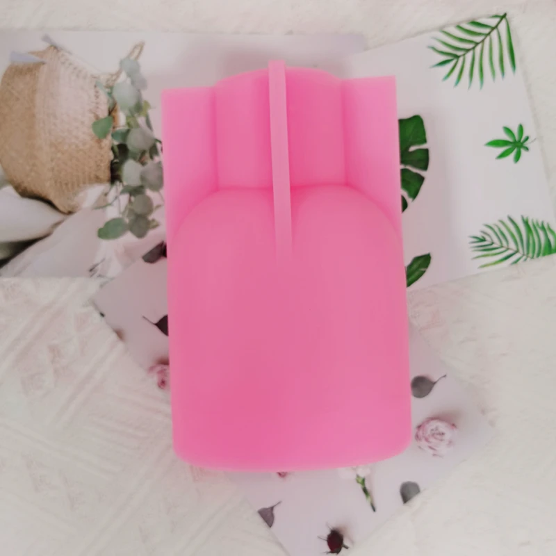 3D Home Decor Scented Soy Wax Candle Silicone Mould Vintage Perfume Bottle Candle Mold For Unique Gift