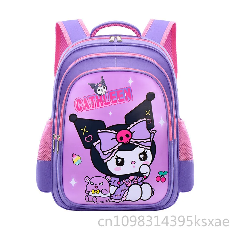 

Sanrio Kuromi Melody Kawaii Backpack School Bag Fashion Women Girls Backpack with Multiple Pockets Durable Student Bookbag