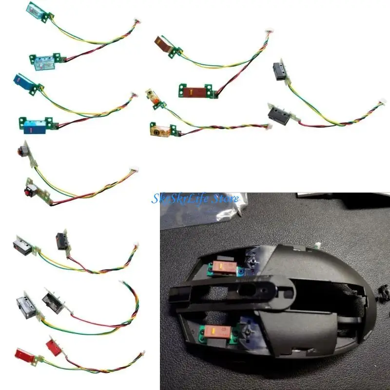 Placa tecla do mouse soldado e65E para G304 G305 Microswitches Button Boar