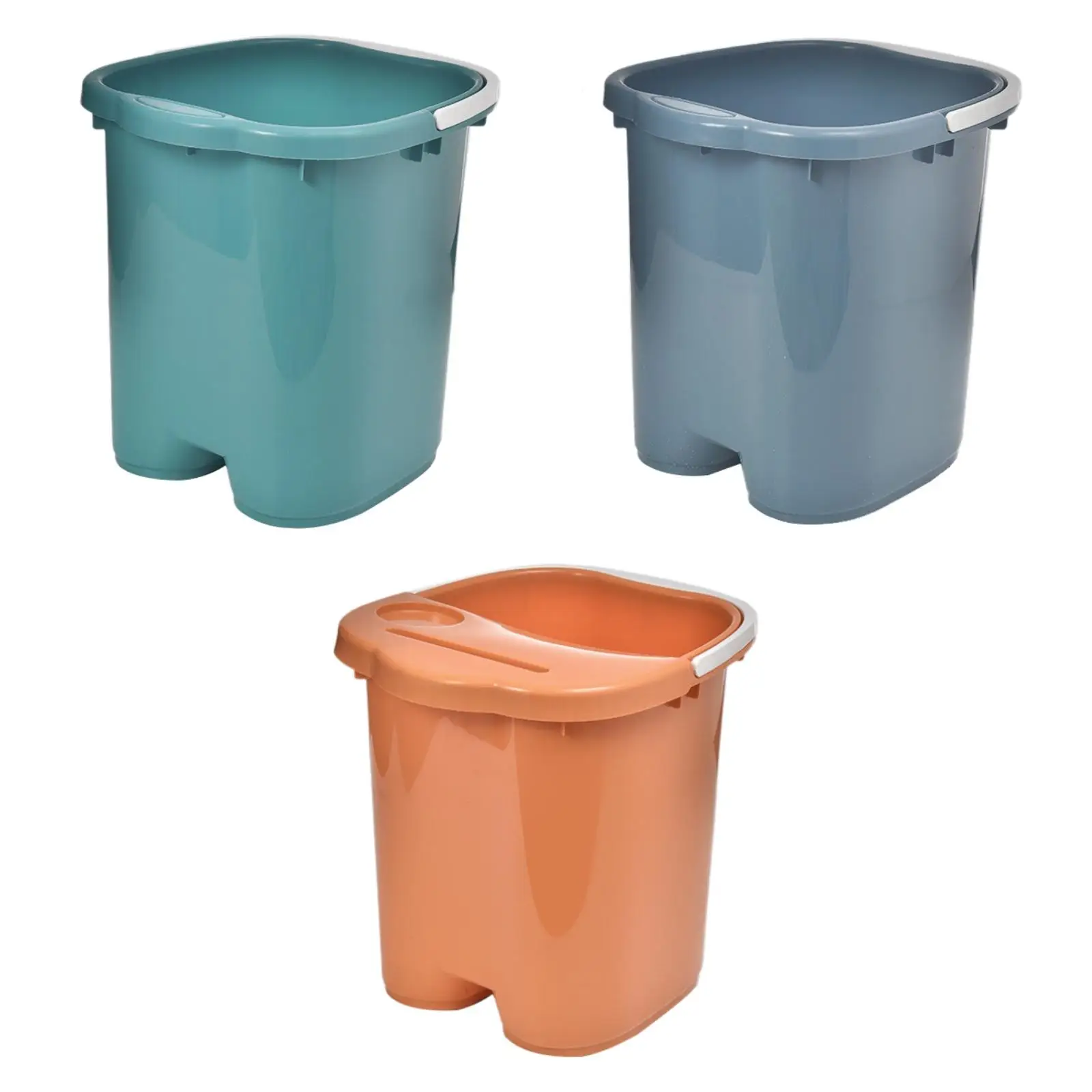Stable Anti Slip Foot Soaking Tub Deep Capacity Portable Foot SPA Basin with Handle for Elderly Feet