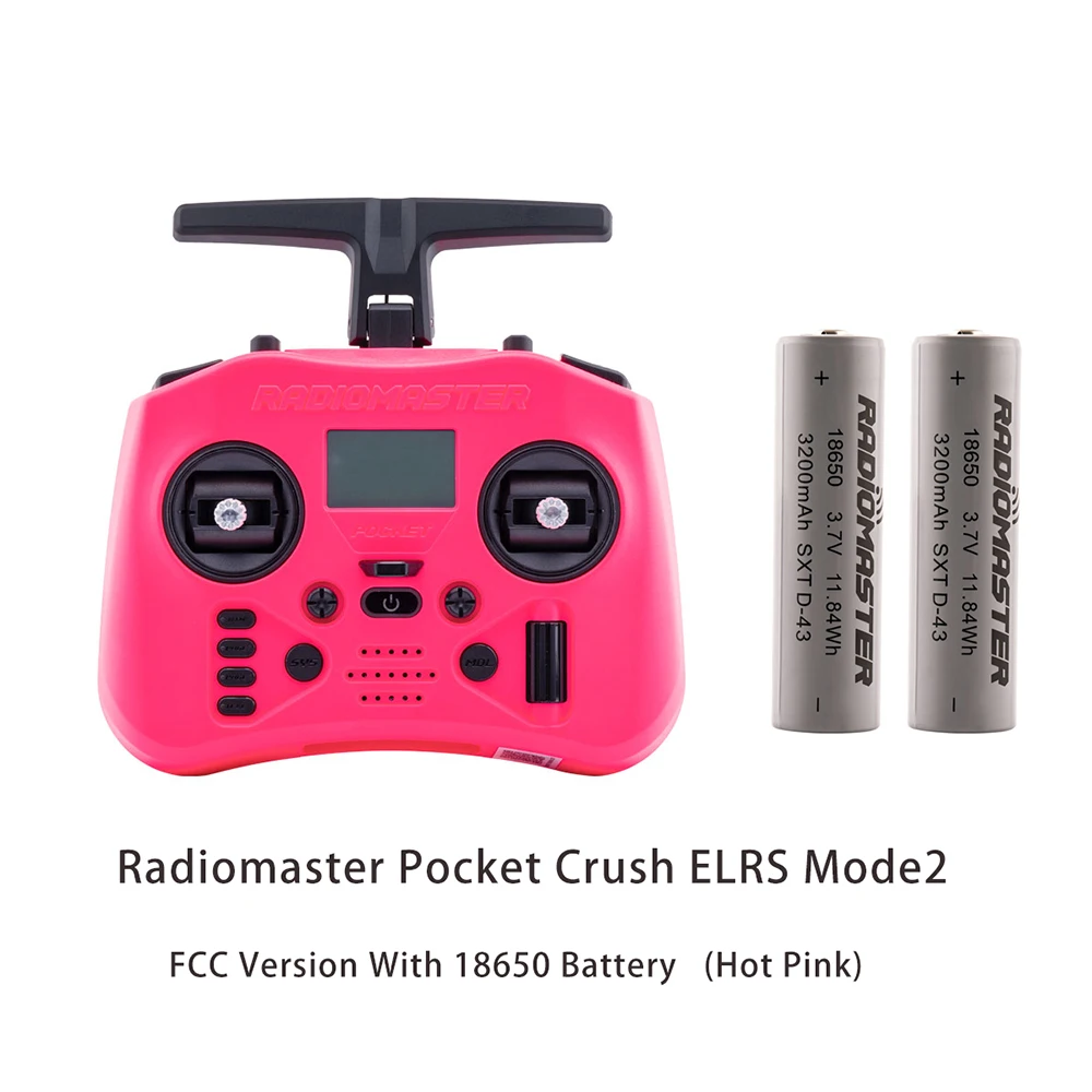 Radiomaster Pocket Crush 2,4 GHz ELRS Hall Gimbal Sender Fernbedienung Tragbare leichte faltbare Antenne