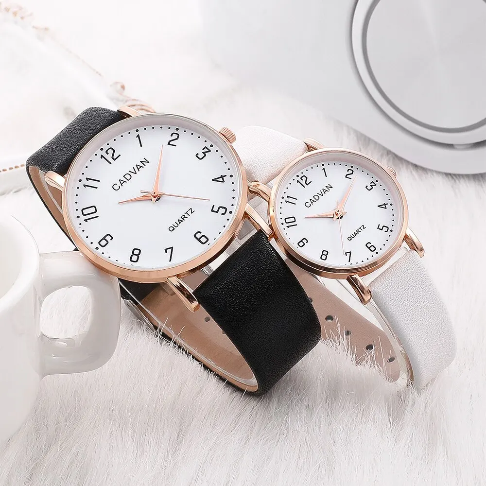 2pcs Couple Watches Watch For Women Men Waterproof Clock Male Calendar Quartz Wrist Watches Leather Ladies Man Watches