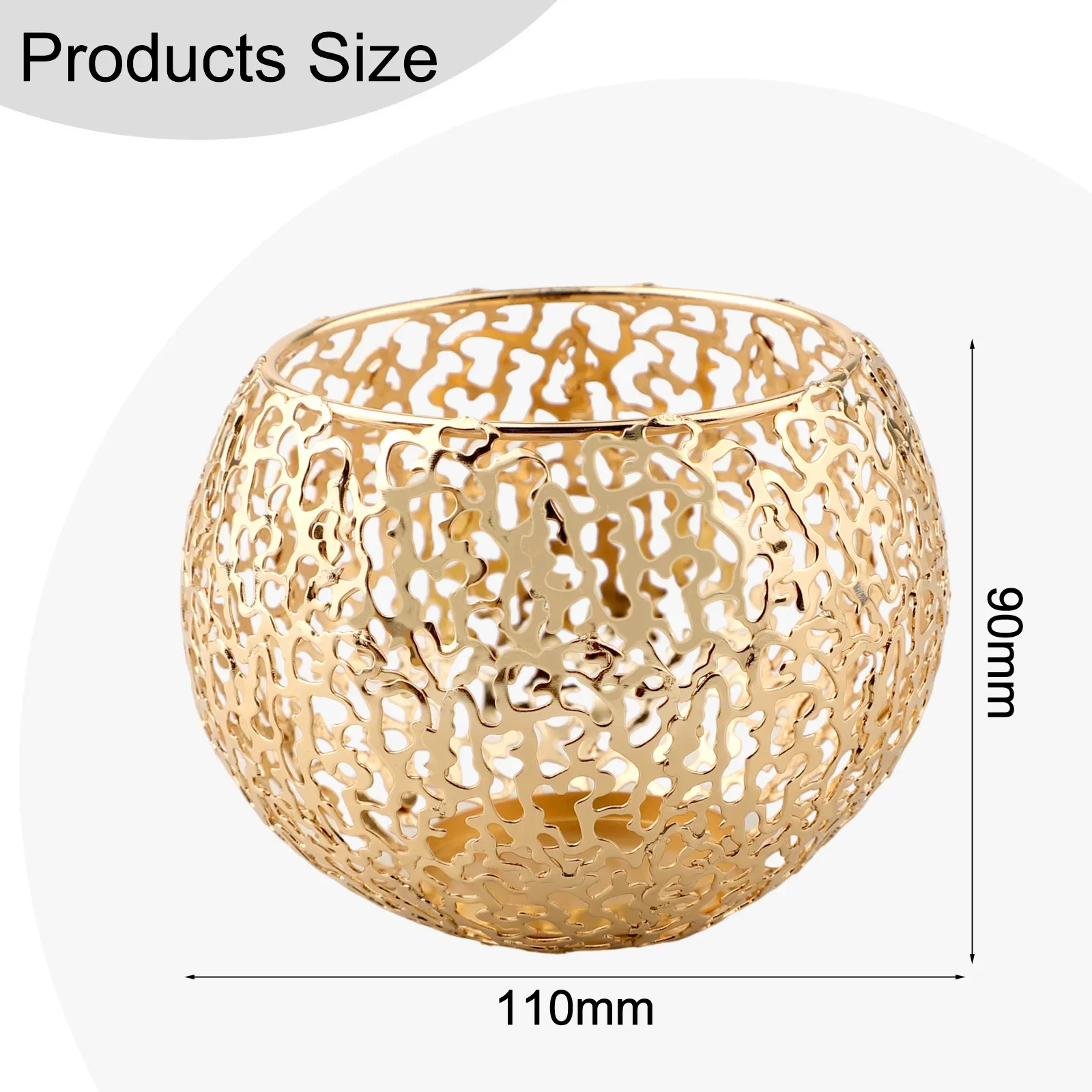 

Элегантные подсвечники Декоративные подсвечники Очаровательные узоры Прочная и прочная металлическая конструкция Минимальное обслуживание