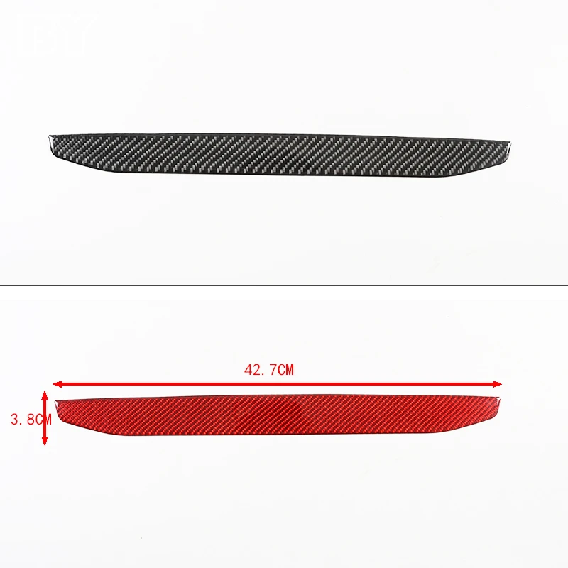 For Mazda MX-5 2016-2023 Car Interior Rear Glass Trim Strip Soft Carbon Fiber Interior Accessories 1 Pcs