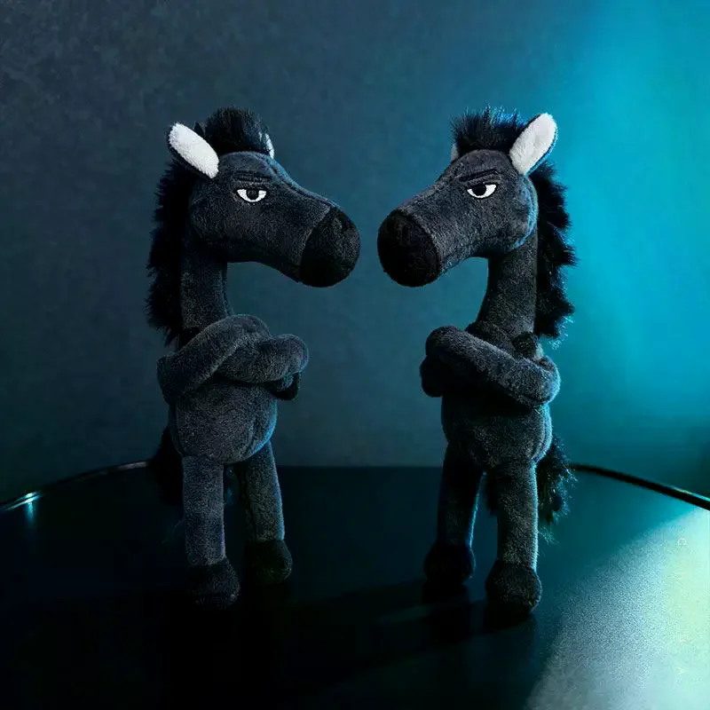 Pluche Arrogantie Pony Sleutelhanger Voor Vrouwen Tas Hanger Decor Leuke Pluche Paard Auto Sleutelhanger Party Gift Sleutelhanger Accessoires