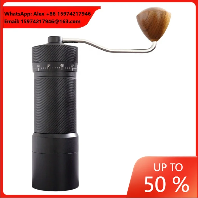 Portable Manual Aluminum Alloy Body Hand Mill Bean Grinder